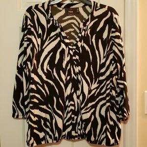Zebra print blouse